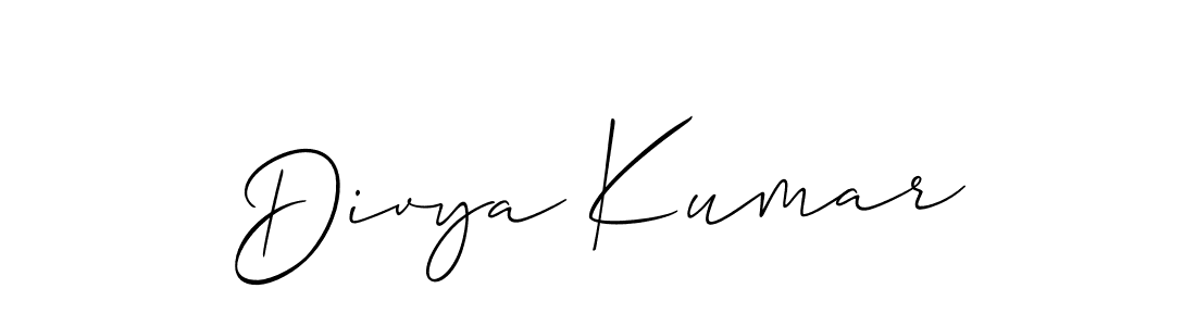It looks lik you need a new signature style for name Divya Kumar. Design unique handwritten (Allison_Script) signature with our free signature maker in just a few clicks. Divya Kumar signature style 2 images and pictures png