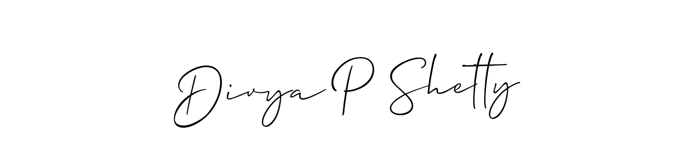 Best and Professional Signature Style for Divya P Shetty. Allison_Script Best Signature Style Collection. Divya P Shetty signature style 2 images and pictures png