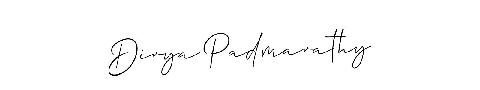 Best and Professional Signature Style for Divya Padmavathy. Allison_Script Best Signature Style Collection. Divya Padmavathy signature style 2 images and pictures png
