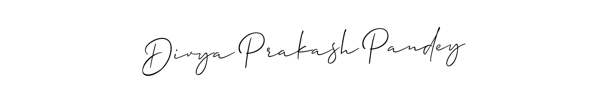 Divya Prakash Pandey stylish signature style. Best Handwritten Sign (Allison_Script) for my name. Handwritten Signature Collection Ideas for my name Divya Prakash Pandey. Divya Prakash Pandey signature style 2 images and pictures png