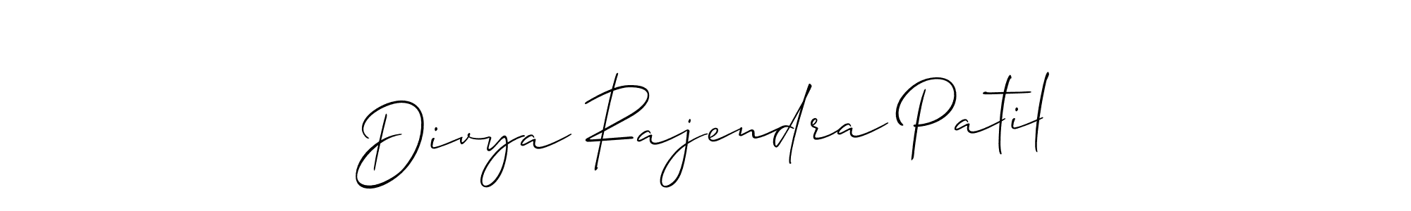 Divya Rajendra Patil stylish signature style. Best Handwritten Sign (Allison_Script) for my name. Handwritten Signature Collection Ideas for my name Divya Rajendra Patil. Divya Rajendra Patil signature style 2 images and pictures png