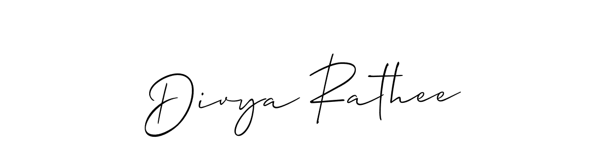 Create a beautiful signature design for name Divya Rathee. With this signature (Allison_Script) fonts, you can make a handwritten signature for free. Divya Rathee signature style 2 images and pictures png