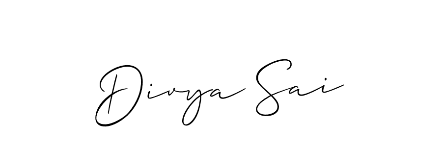 if you are searching for the best signature style for your name Divya Sai. so please give up your signature search. here we have designed multiple signature styles  using Allison_Script. Divya Sai signature style 2 images and pictures png