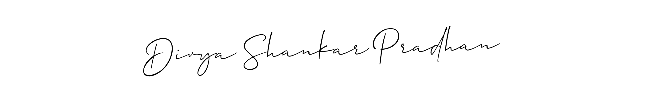 Also You can easily find your signature by using the search form. We will create Divya Shankar Pradhan name handwritten signature images for you free of cost using Allison_Script sign style. Divya Shankar Pradhan signature style 2 images and pictures png