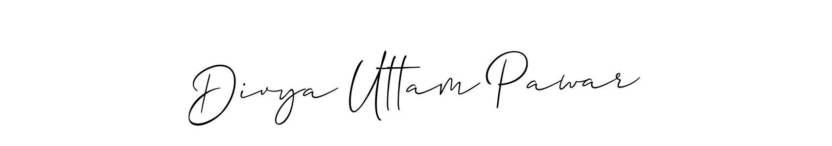 It looks lik you need a new signature style for name Divya Uttam Pawar. Design unique handwritten (Allison_Script) signature with our free signature maker in just a few clicks. Divya Uttam Pawar signature style 2 images and pictures png