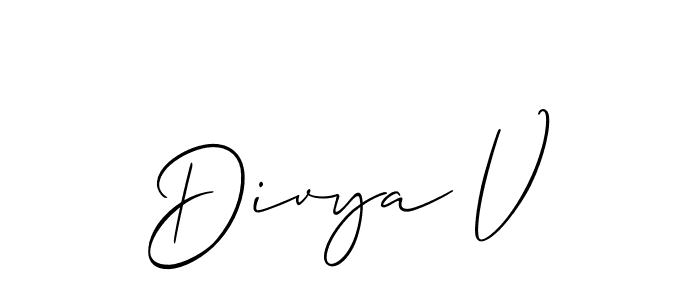 Here are the top 10 professional signature styles for the name Divya V. These are the best autograph styles you can use for your name. Divya V signature style 2 images and pictures png