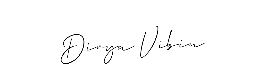 You can use this online signature creator to create a handwritten signature for the name Divya Vibin. This is the best online autograph maker. Divya Vibin signature style 2 images and pictures png