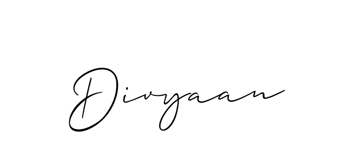 Once you've used our free online signature maker to create your best signature Allison_Script style, it's time to enjoy all of the benefits that Divyaan name signing documents. Divyaan signature style 2 images and pictures png