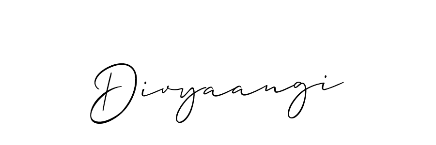 if you are searching for the best signature style for your name Divyaangi. so please give up your signature search. here we have designed multiple signature styles  using Allison_Script. Divyaangi signature style 2 images and pictures png