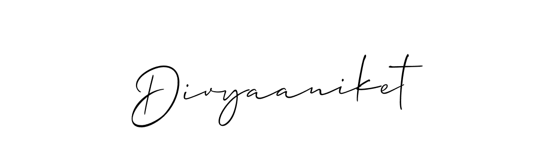 The best way (Allison_Script) to make a short signature is to pick only two or three words in your name. The name Divyaaniket include a total of six letters. For converting this name. Divyaaniket signature style 2 images and pictures png