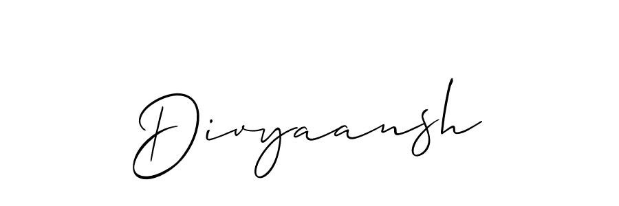 It looks lik you need a new signature style for name Divyaansh. Design unique handwritten (Allison_Script) signature with our free signature maker in just a few clicks. Divyaansh signature style 2 images and pictures png