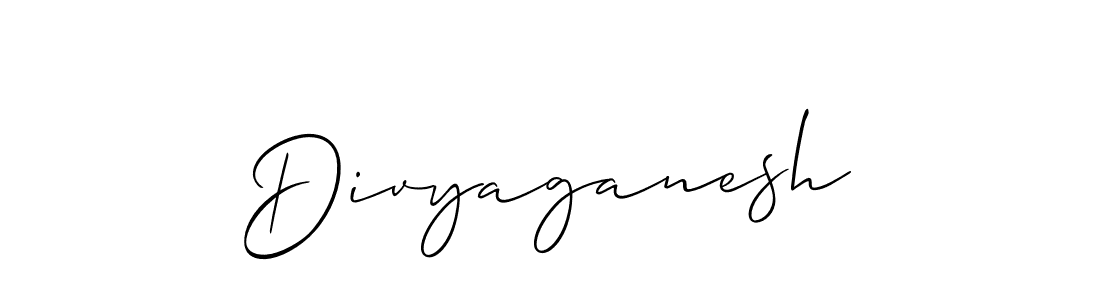 Make a beautiful signature design for name Divyaganesh. With this signature (Allison_Script) style, you can create a handwritten signature for free. Divyaganesh signature style 2 images and pictures png