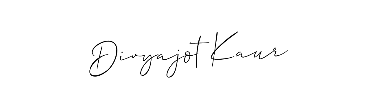 Make a short Divyajot Kaur signature style. Manage your documents anywhere anytime using Allison_Script. Create and add eSignatures, submit forms, share and send files easily. Divyajot Kaur signature style 2 images and pictures png
