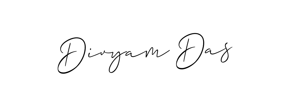 You should practise on your own different ways (Allison_Script) to write your name (Divyam Das) in signature. don't let someone else do it for you. Divyam Das signature style 2 images and pictures png