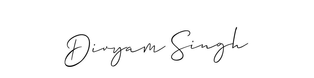 It looks lik you need a new signature style for name Divyam Singh. Design unique handwritten (Allison_Script) signature with our free signature maker in just a few clicks. Divyam Singh signature style 2 images and pictures png