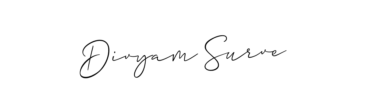 Make a beautiful signature design for name Divyam Surve. Use this online signature maker to create a handwritten signature for free. Divyam Surve signature style 2 images and pictures png