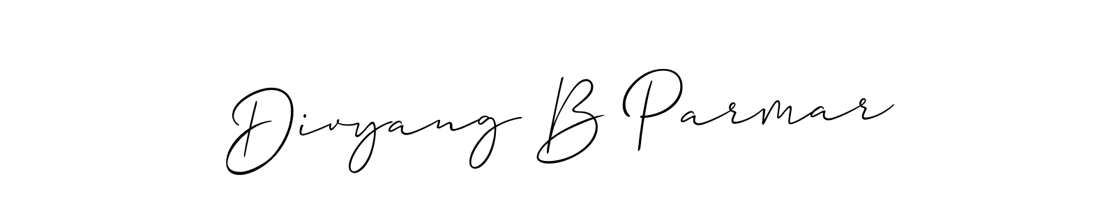 Make a beautiful signature design for name Divyang B Parmar. Use this online signature maker to create a handwritten signature for free. Divyang B Parmar signature style 2 images and pictures png