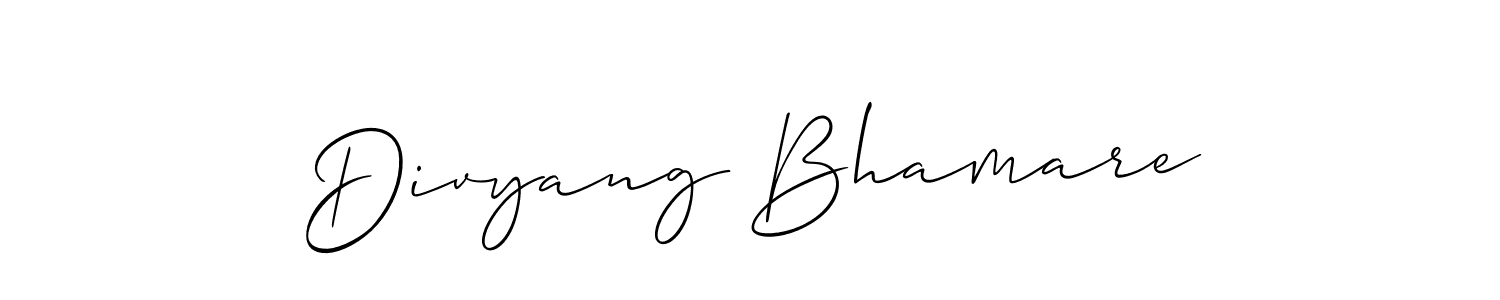 Best and Professional Signature Style for Divyang Bhamare. Allison_Script Best Signature Style Collection. Divyang Bhamare signature style 2 images and pictures png