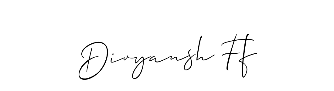 Best and Professional Signature Style for Divyansh Ff. Allison_Script Best Signature Style Collection. Divyansh Ff signature style 2 images and pictures png