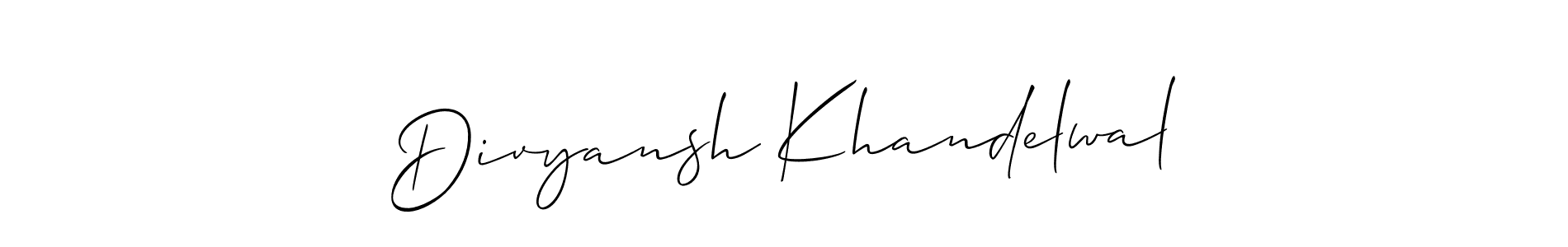 See photos of Divyansh Khandelwal official signature by Spectra . Check more albums & portfolios. Read reviews & check more about Allison_Script font. Divyansh Khandelwal signature style 2 images and pictures png