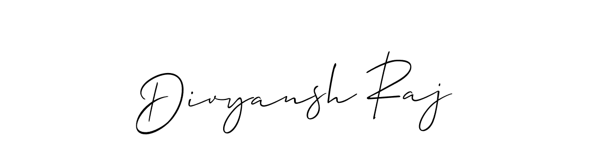 Similarly Allison_Script is the best handwritten signature design. Signature creator online .You can use it as an online autograph creator for name Divyansh Raj. Divyansh Raj signature style 2 images and pictures png