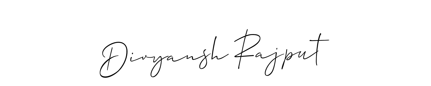 Allison_Script is a professional signature style that is perfect for those who want to add a touch of class to their signature. It is also a great choice for those who want to make their signature more unique. Get Divyansh Rajput name to fancy signature for free. Divyansh Rajput signature style 2 images and pictures png