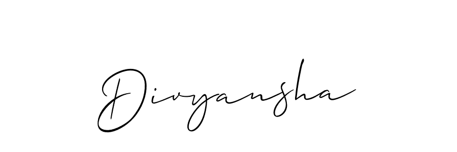 Divyansha stylish signature style. Best Handwritten Sign (Allison_Script) for my name. Handwritten Signature Collection Ideas for my name Divyansha. Divyansha signature style 2 images and pictures png