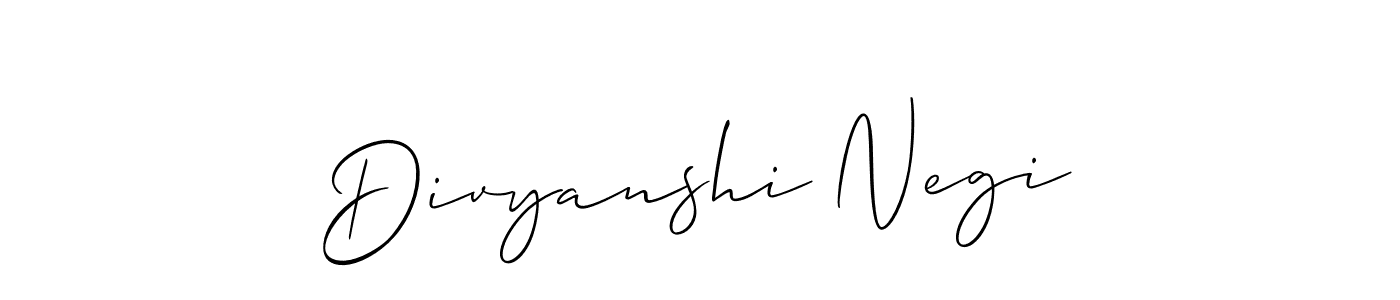 Best and Professional Signature Style for Divyanshi Negi. Allison_Script Best Signature Style Collection. Divyanshi Negi signature style 2 images and pictures png