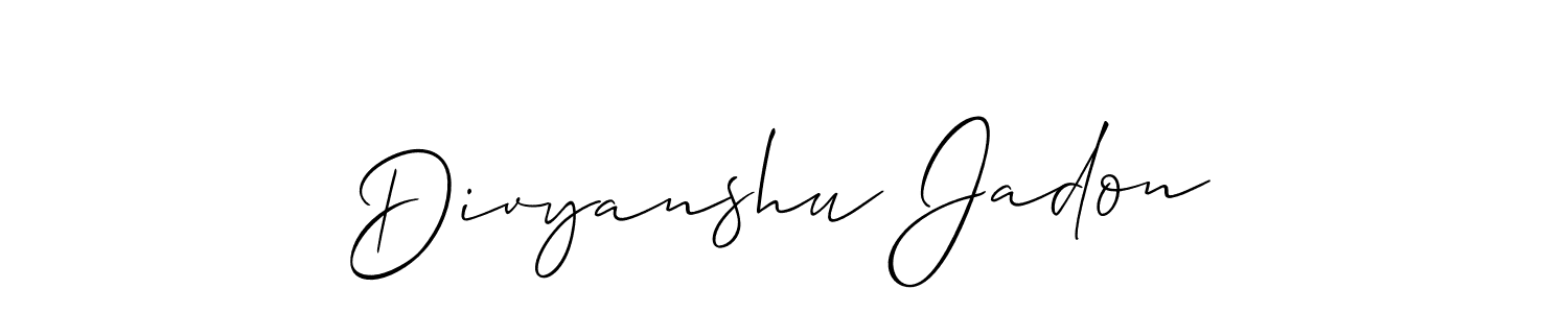 Once you've used our free online signature maker to create your best signature Allison_Script style, it's time to enjoy all of the benefits that Divyanshu Jadon name signing documents. Divyanshu Jadon signature style 2 images and pictures png