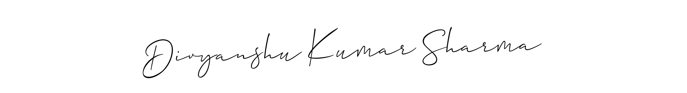 Divyanshu Kumar Sharma stylish signature style. Best Handwritten Sign (Allison_Script) for my name. Handwritten Signature Collection Ideas for my name Divyanshu Kumar Sharma. Divyanshu Kumar Sharma signature style 2 images and pictures png