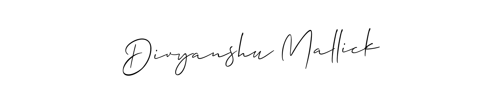 Similarly Allison_Script is the best handwritten signature design. Signature creator online .You can use it as an online autograph creator for name Divyanshu Mallick. Divyanshu Mallick signature style 2 images and pictures png