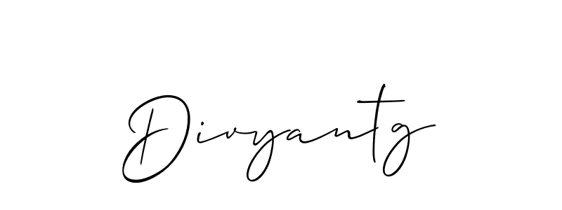 Divyantg stylish signature style. Best Handwritten Sign (Allison_Script) for my name. Handwritten Signature Collection Ideas for my name Divyantg. Divyantg signature style 2 images and pictures png