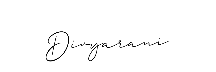 if you are searching for the best signature style for your name Divyarani. so please give up your signature search. here we have designed multiple signature styles  using Allison_Script. Divyarani signature style 2 images and pictures png