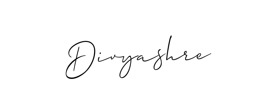 Divyashre stylish signature style. Best Handwritten Sign (Allison_Script) for my name. Handwritten Signature Collection Ideas for my name Divyashre. Divyashre signature style 2 images and pictures png