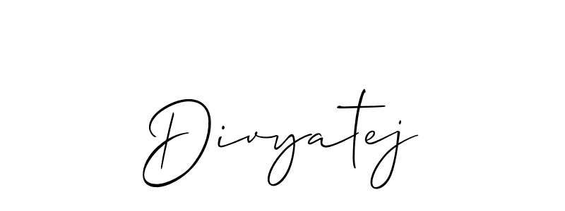 Best and Professional Signature Style for Divyatej. Allison_Script Best Signature Style Collection. Divyatej signature style 2 images and pictures png