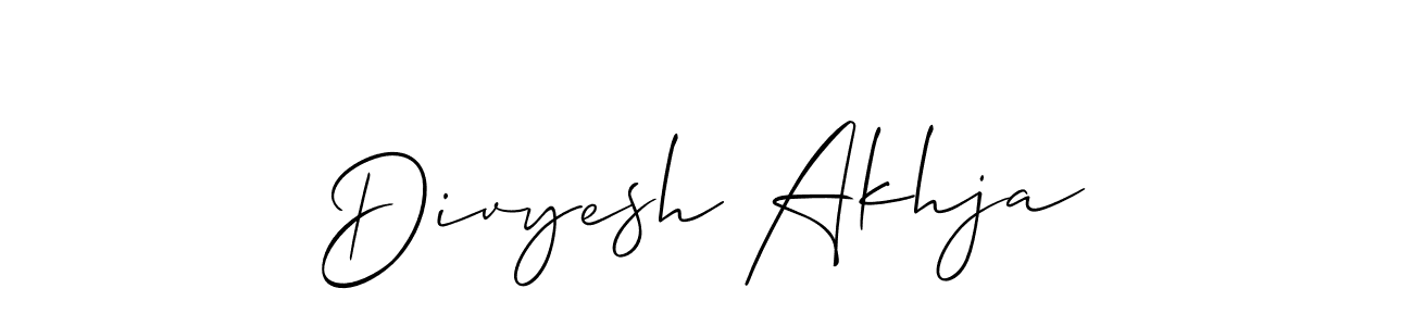 if you are searching for the best signature style for your name Divyesh Akhja. so please give up your signature search. here we have designed multiple signature styles  using Allison_Script. Divyesh Akhja signature style 2 images and pictures png