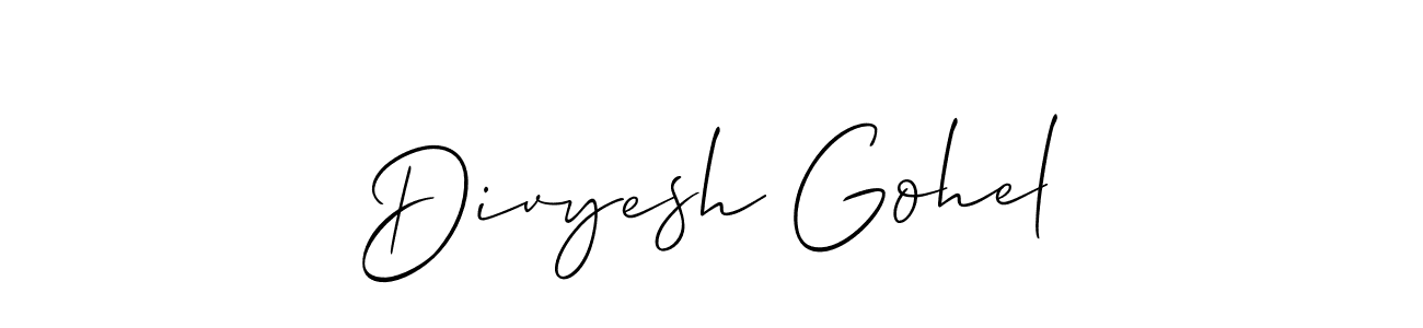 Similarly Allison_Script is the best handwritten signature design. Signature creator online .You can use it as an online autograph creator for name Divyesh Gohel. Divyesh Gohel signature style 2 images and pictures png