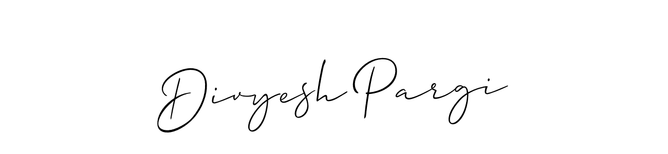 The best way (Allison_Script) to make a short signature is to pick only two or three words in your name. The name Divyesh Pargi include a total of six letters. For converting this name. Divyesh Pargi signature style 2 images and pictures png