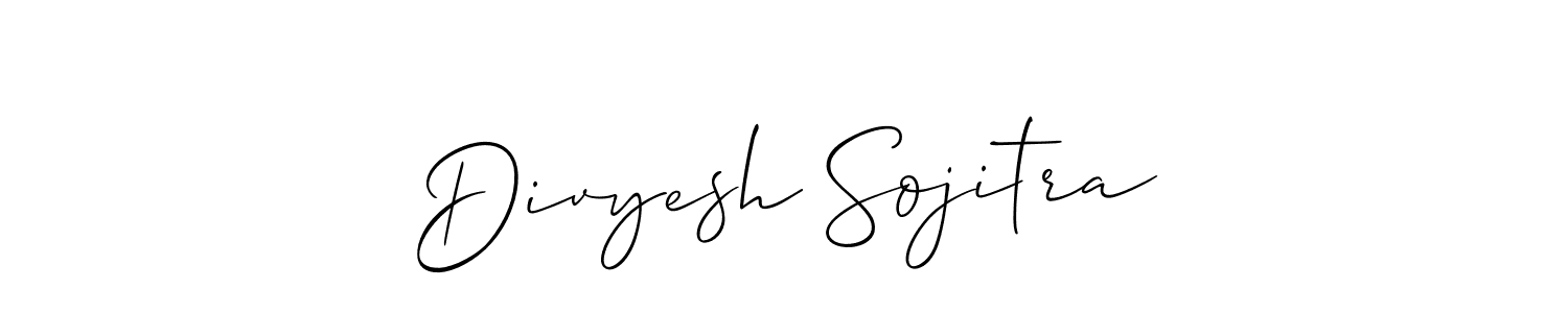 You should practise on your own different ways (Allison_Script) to write your name (Divyesh Sojitra) in signature. don't let someone else do it for you. Divyesh Sojitra signature style 2 images and pictures png
