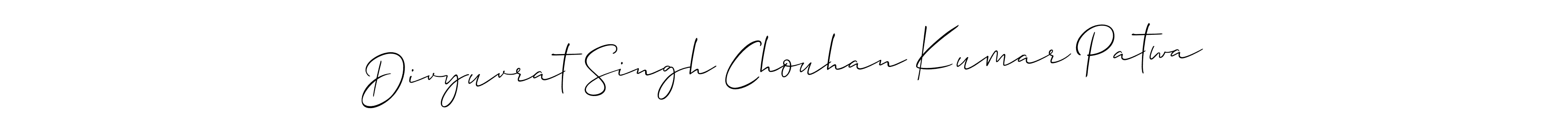 Here are the top 10 professional signature styles for the name Divyuvrat Singh Chouhan Kumar Patwa. These are the best autograph styles you can use for your name. Divyuvrat Singh Chouhan Kumar Patwa signature style 2 images and pictures png