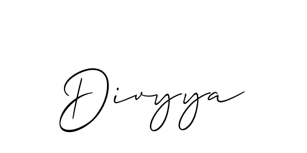 You can use this online signature creator to create a handwritten signature for the name Divyya. This is the best online autograph maker. Divyya signature style 2 images and pictures png