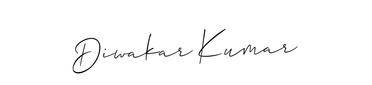 Also You can easily find your signature by using the search form. We will create Diwakar Kumar name handwritten signature images for you free of cost using Allison_Script sign style. Diwakar Kumar signature style 2 images and pictures png