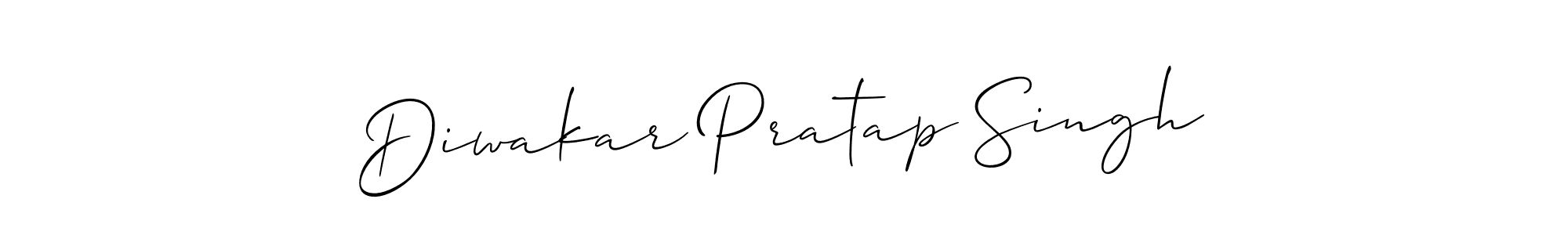 How to make Diwakar Pratap Singh name signature. Use Allison_Script style for creating short signs online. This is the latest handwritten sign. Diwakar Pratap Singh signature style 2 images and pictures png