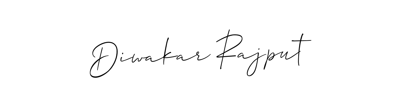 Diwakar Rajput stylish signature style. Best Handwritten Sign (Allison_Script) for my name. Handwritten Signature Collection Ideas for my name Diwakar Rajput. Diwakar Rajput signature style 2 images and pictures png