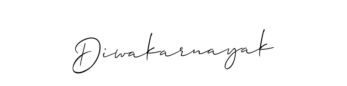 Make a beautiful signature design for name Diwakarnayak. With this signature (Allison_Script) style, you can create a handwritten signature for free. Diwakarnayak signature style 2 images and pictures png