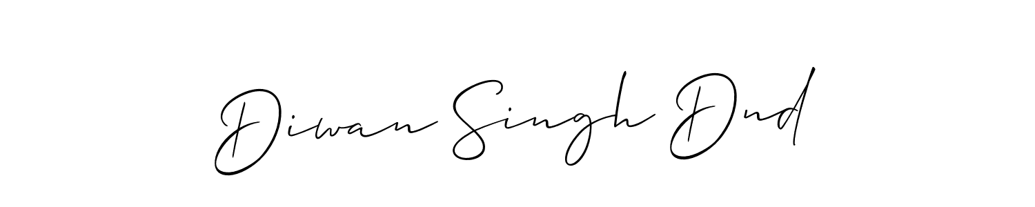 Best and Professional Signature Style for Diwan Singh Dnd. Allison_Script Best Signature Style Collection. Diwan Singh Dnd signature style 2 images and pictures png