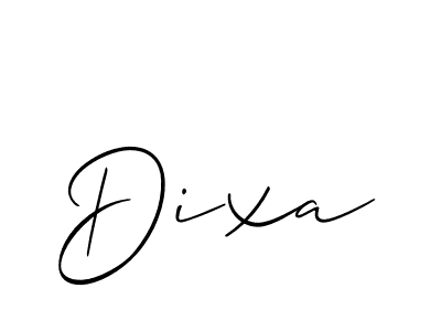 Create a beautiful signature design for name Dixa. With this signature (Allison_Script) fonts, you can make a handwritten signature for free. Dixa signature style 2 images and pictures png