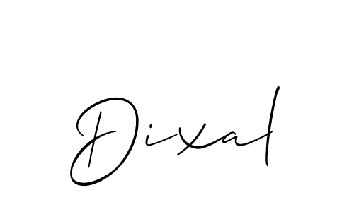 Best and Professional Signature Style for Dixal. Allison_Script Best Signature Style Collection. Dixal signature style 2 images and pictures png
