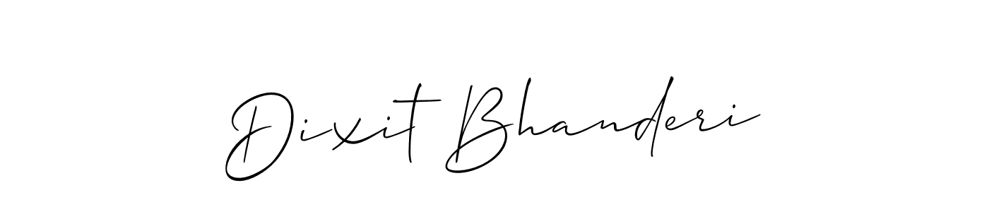 Also we have Dixit Bhanderi name is the best signature style. Create professional handwritten signature collection using Allison_Script autograph style. Dixit Bhanderi signature style 2 images and pictures png