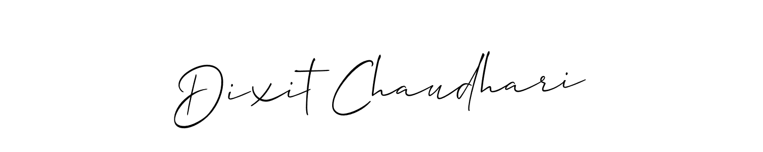 How to make Dixit Chaudhari signature? Allison_Script is a professional autograph style. Create handwritten signature for Dixit Chaudhari name. Dixit Chaudhari signature style 2 images and pictures png